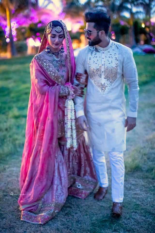 Beautiful pictures from Actress Sarah Khan and Falak Shabbir wedding